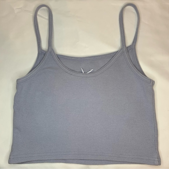 EUC PLAYBOY by Pacsun Spaghetti Strap Tank Ribbed Cropped Shirt Small Cami - Picture 2 of 5